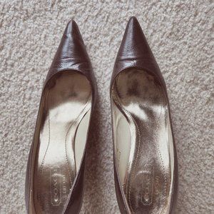 Coach, Chestnut colored, 3" heels, Size 9